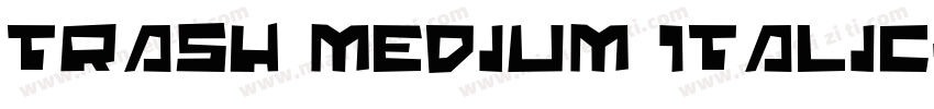 Trash Medium Italic字体转换